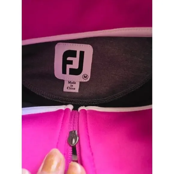 ✨ FootJoy Women’s Performance Full-Zip Jacket – Size M (Pink/Grey Colorblock) ✨ - Picture 2 of 6